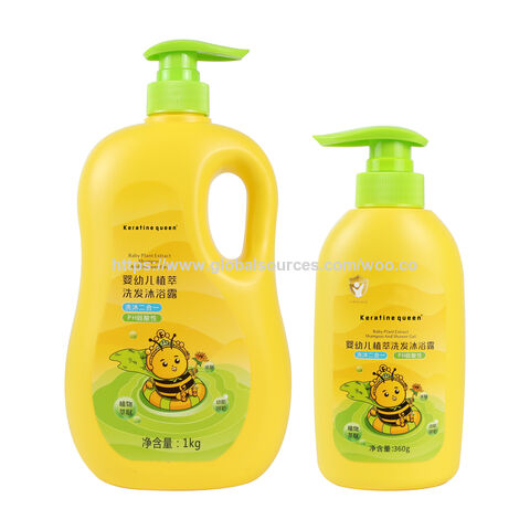 The right price 2-in-1 shower gel 1000ml baby shower gel warm and non irritating herbal shower gel for sale at factory direct price