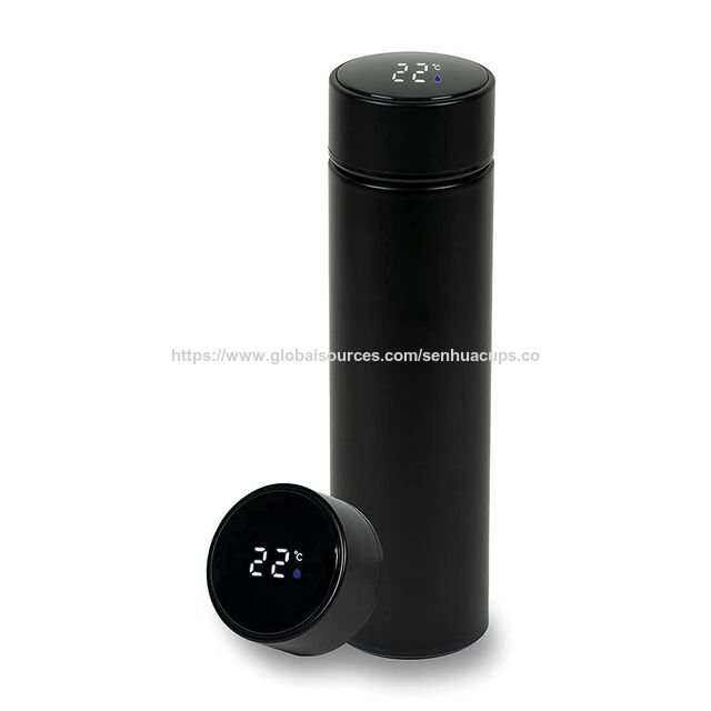 Termo Inteligente con Recordatorio al Vacío de 500 ml, Pantalla Digital LED de Temperatura, Botellas de Agua Inteligentes Aisladas de Acero Inoxidable for sale at factory direct price