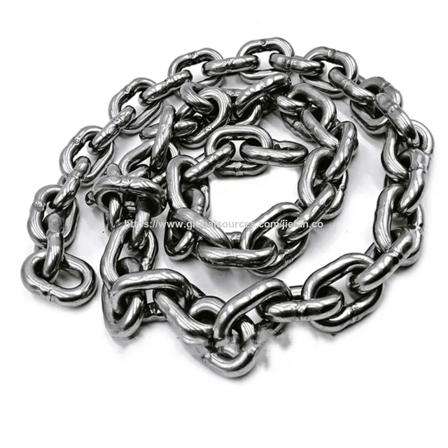 سلسلة وصلة قصيرة مجلفنة بالغمس الساخن DIN للاستخدامات الصناعية for sale at factory direct price