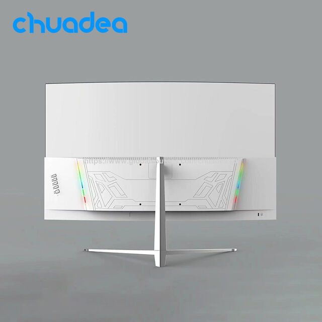 Monitor gaming melengkung 24 inci R1500 grosir, monitor HDR warna putih dan hitam untuk penggunaan gamer, monitor FHD 200Hz