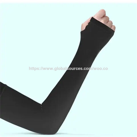 Individuell anpassbare Sublimations-Sonnenschutz-Armstulpen für Damen und Herren, ideal für Outdoor-Sportarten mit UV-Schutz.