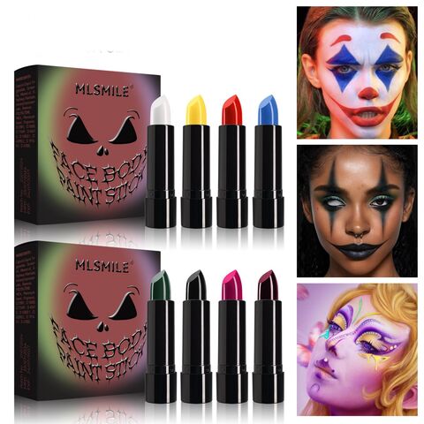 Körpermalstift auf Wasserbasis, Gesichtsbemalungsset mit Cremefarben, verblendbare Eye Black Sticks for sale at factory direct price
