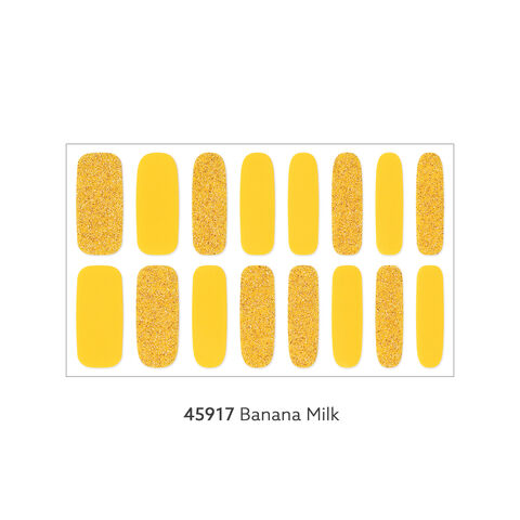 Bandes de Vernis à Ongles en Gel ShineB pour Enfants PRINCESSE GELICA 45917 Lait de Banane, Stickers à Ongles Faciles et de Haute Qualité pour Salon, les Plus Vendus