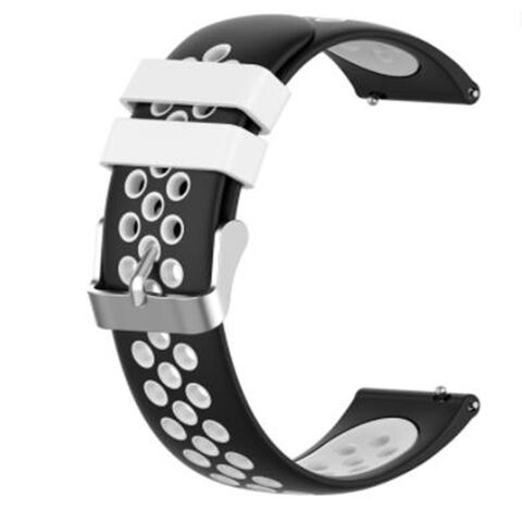 Bracelets de remplacement sport en silicone souple bicolore avec ventilation