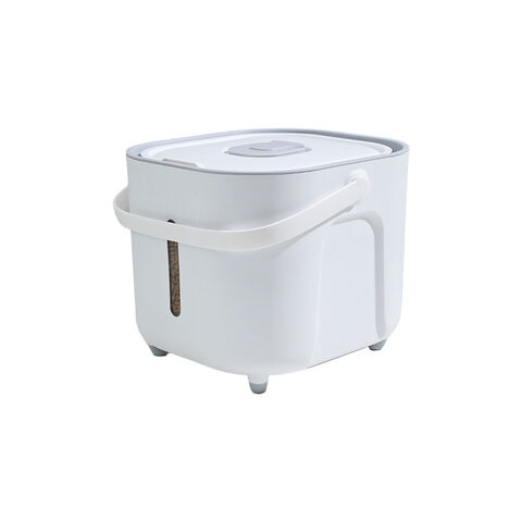 Boîte de Rangement pour Nourriture pour Animaux de Compagnie Très Grande Capacité Portable Résistante à l'Humidité