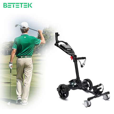 Chariot de golf de qualité supérieure avec fonction de suivi intelligent, caddie à capacité étendue, six roues, pliable, de haute qualité et suivi automatique for sale at factory direct price