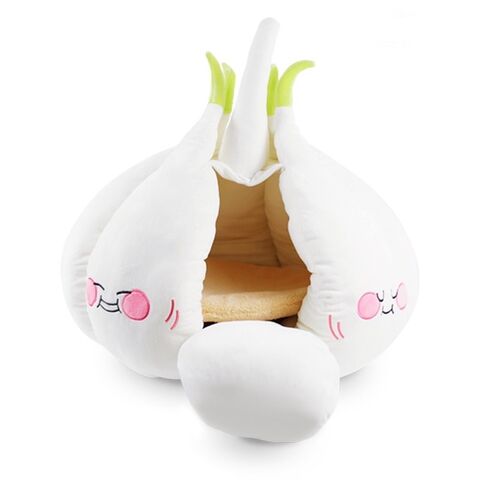 Nueva casa para gatos con forma de ajo, cama cálida de felpa removible para mascotas, suministro para gatos y perros for sale at factory direct price