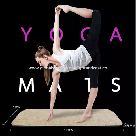 REACH fabrica esterillas de yoga ecológicas de TPE/corcho con logo personalizado