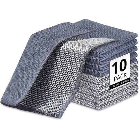Neues, verbessertes 2-lagiges, kratzfreies Draht-Spültuch, Draht-Spüllappen, kratzfreie Draht-Spültücher für Nass- und Trockenreinigung, Küchenreinigung for sale at factory direct price