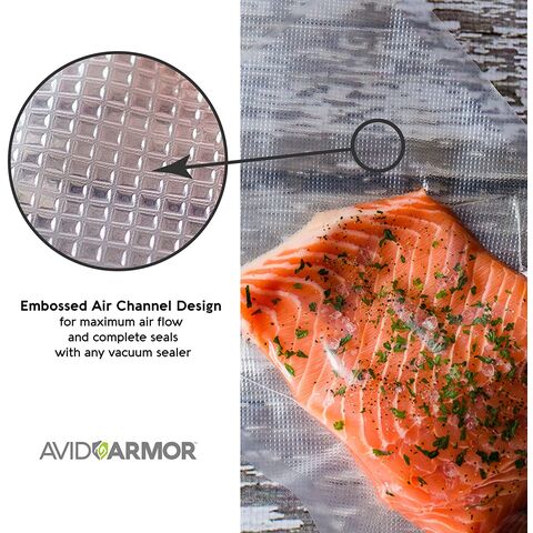Sacs de Mise Sous Vide pour Aliments, Qualité Commerciale Robuste, Sans BPA, Sacs Alimentaires Prédécoupés pour le Stockage, la Préparation des Repas ou la Cuisson Sous Vide