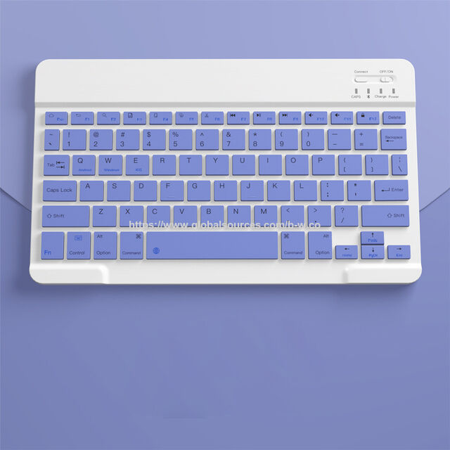 Teclado Inalámbrico BT Recargable ABS Portátil Más Vendido con 78 Teclas y Colores para Tablet, PC, Laptop y Teléfono