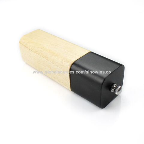 Neue Produkte Verstellbare manuelle Pfeffermühle und Salzmühle aus Holz für Küche und Gastronomie