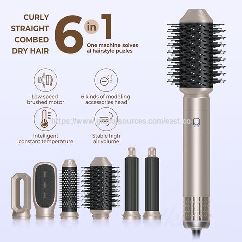 Set de Secador de Pelo Profesional Multifuncional Portátil 6 en 1 para Salón de Belleza, Cepillos de Aire for sale at factory direct price