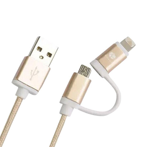 Farbenfrohes 2-in-1 Ladekabel für mehr Komfort - Multifunktionales Datenkabel