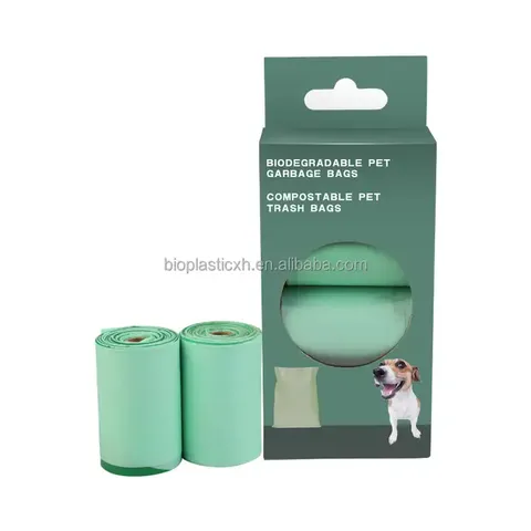 Bolsas Biodegradables Certificadas de Almidón de Maíz para Excrementos de Perro