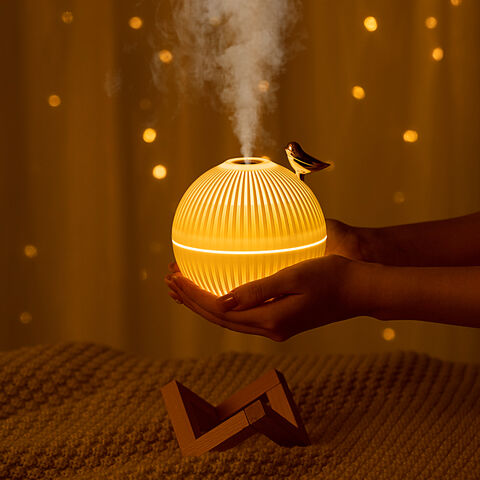 Nuevo humidificador USB para escritorio doméstico con luz nocturna ambiental degradada, atomizador de gran volumen de niebla, regalo al por mayor