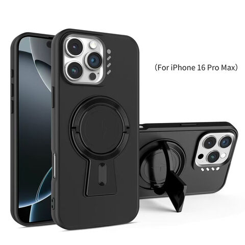 جراب هاتف iPhone 16 Pro Max مع حامل، شحن لاسلكي، وجذب مغناطيسي - بيع بالجملة for sale at factory direct price