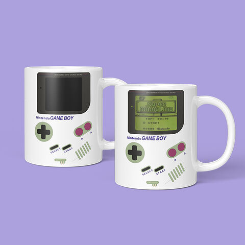 Taza de Cerámica para Café con Diseño Moderno y Sensible a la Temperatura para Consolas de Juegos - Gran Capacidad y Cambio de Color