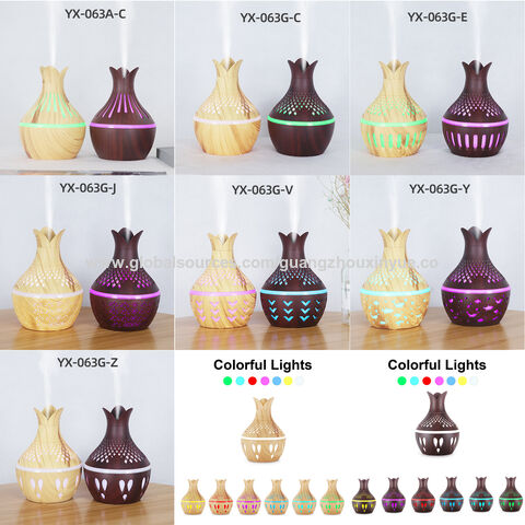 Hersteller Bunter Nachtlicht Blumen Luftbefeuchter Leiser Ätherisches Öl Diffusor USB Aufladung für Büro/Zuhause/Kinderzimmer/Arbeitszimmer/Yoga