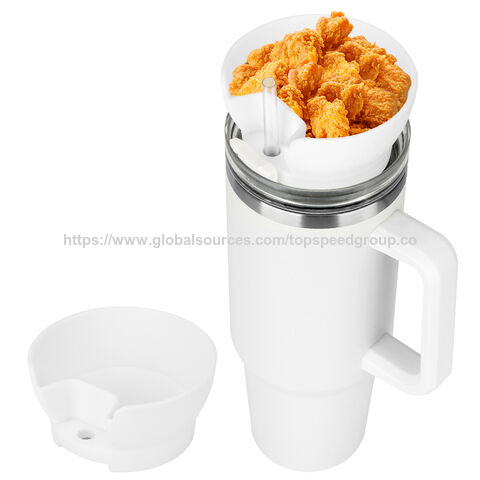 Nuevo Cuenco de Silicona para Snacks para Vaso de 40 oz 2024, Anillo de Snacks Reutilizable OEM