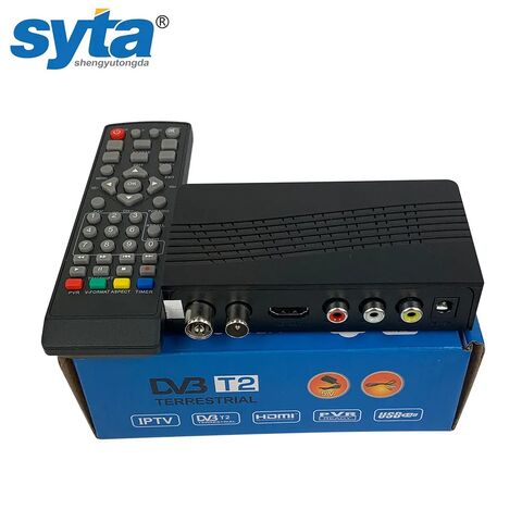 Récepteur TV HD DVB-T2 – Récepteur de diffusion numérique de haute qualité pour chaînes gratuites avec enregistrement USB et sortie HDMI.