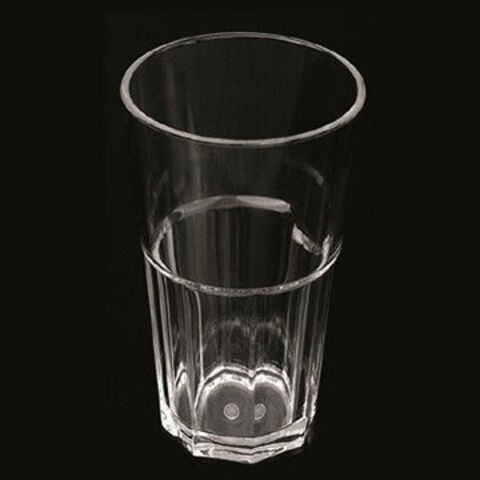 Vasos acrílicos de plástico octogonales de alta transparencia para B2B