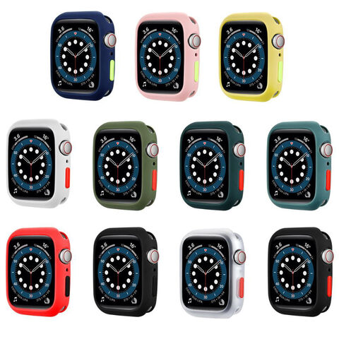 Capa Protetora de TPU com Estrutura Metálica para Apple Watch Series 10 iWatch 38/40/41/42/44/45MM - Protetor de Tela OEM