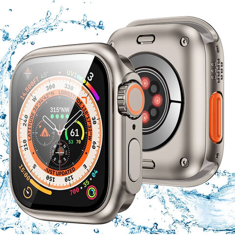Capa Protetora de Metal PC para Apple Watch Series 10 iWatch 38/40/41/42/44/45MM - Capa Protetora de Luxo Popular
