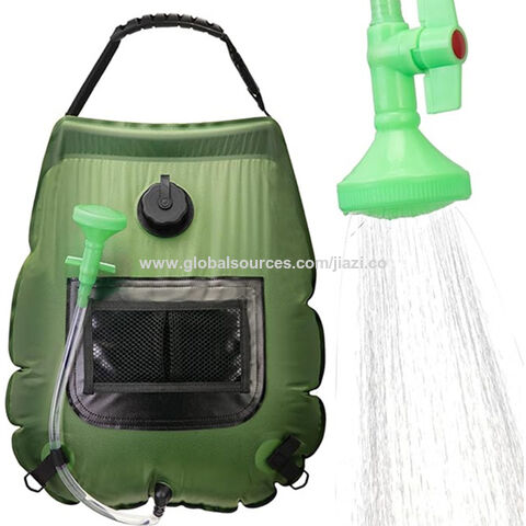 Tragbare Solar-Campingdusche, 20 Liter mit Ein/Aus-Duschkopf und abnehmbarem Schlauch für Camping, Reisen, Strand - Direkt vom Hersteller