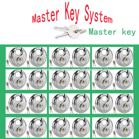 1 Master Key Lock Master Key System In Stainless Steel Discus Locker Lock Heavy Duty ...