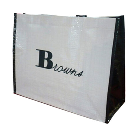 Sac fourre-tout blanc tissé en PP - Fabricant grossiste de sacs en polypropylène tissé for sale at factory direct price