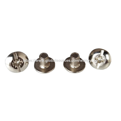 Conector para muebles de acero al carbono niquelado de fábrica, tornillo de cabeza plana ranurada grande para arroz for sale at factory direct price