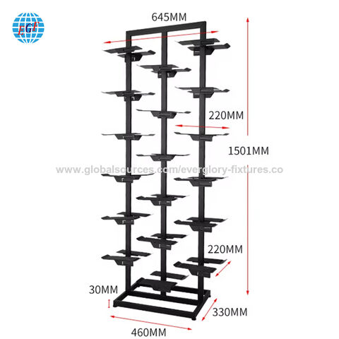 Hevay Duty Retail Shoes Store Rack Stand Metal shoe store display sneaker display para retail shop Shopping Mall