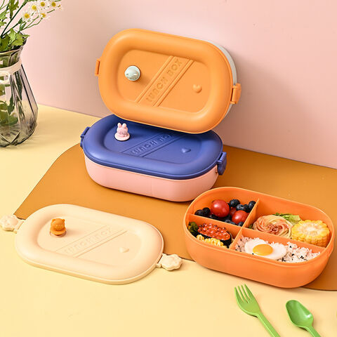Fiambrera Bento de plástico portátil sellada con cuatro compartimentos, precio competitivo for sale at factory direct price