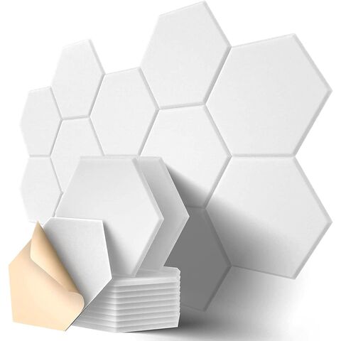 Panel auto adhesivo fonoabsorbente de alta densidad para decoración de paredes y tratamiento acústico, espuma.