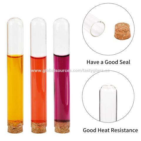 Pyrex Glass Test Tubes With Cork Stoppers, Plant Propagation Container ...