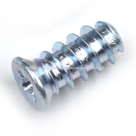 Vente en gros d'usine de vis Euro autotaraudeuses pour meubles à tête fraisée cruciforme en acier au carbone galvanisé for sale at factory direct price