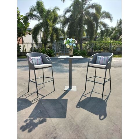 Conjunto Bistro Vietnamita, Conjunto de Sofá de Jardim em Corda, Móveis de Lazer para Pátio ao Ar Livre, Varanda, Cadeira de Rattan for sale at factory direct price