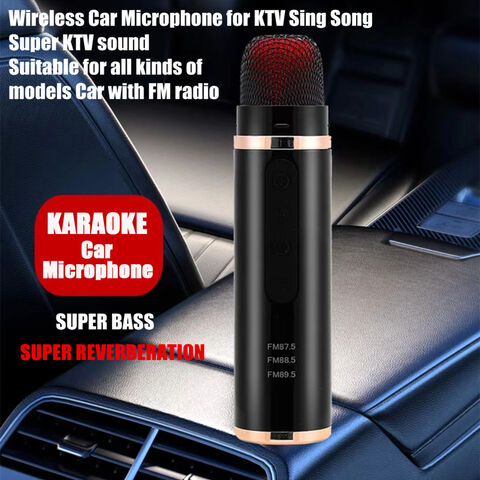 Großhandel OEM ODM Wireless Bluetooth Autoradio Stereo Mikrofon Tragbares Karaoke-Mikrofon für Auto