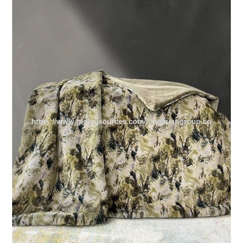 Couverture en fausse fourrure double face brossée personnalisée de haute qualité pour la vente en gros