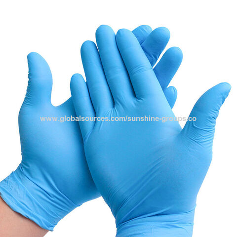 Guantes desechables de nitrilo, grado alimentario, PVC transparente, duraderos, de látex y goma