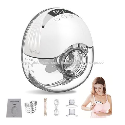 Bomba tira leite elétrica vestível totalmente automática mãos-livres grande sucção dupla face massagem lactação