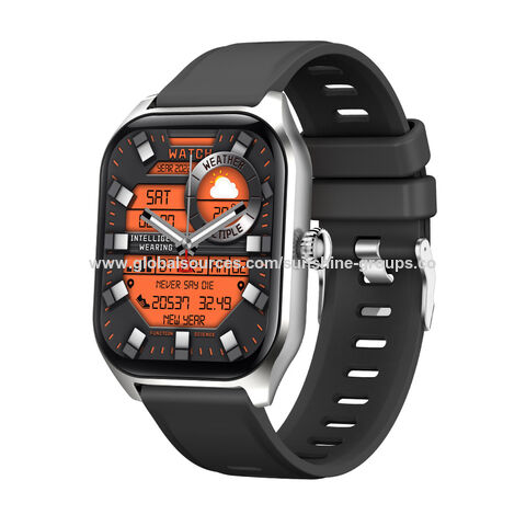 Reloj inteligente con frecuencia cardíaca, presión arterial, oxígeno en sangre, llamada Bluetooth, NFC, multideportes