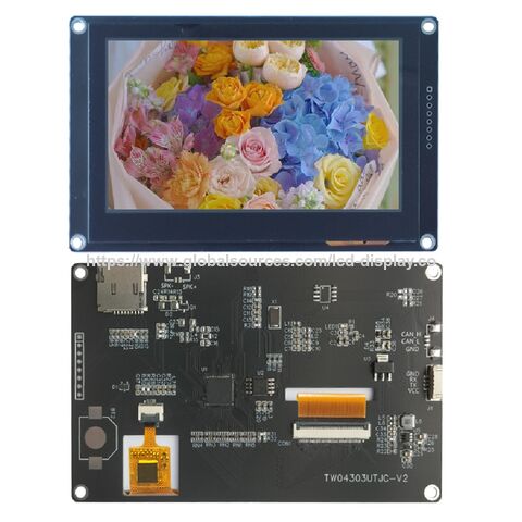 Industrial Grade Oem 4.3 Inch 480x272 Hmi Uart Rs232 Rs485 Tft Lcd Ips ...