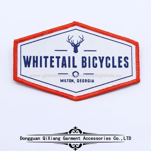Oem Design Shapes Woven Patch With Personalized Logo Sew On Patches ...