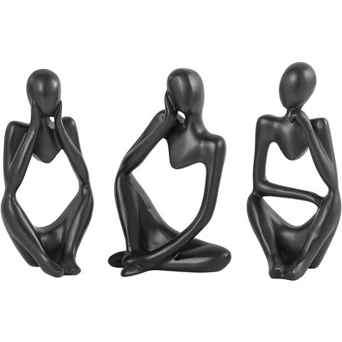 Estatua El Pensador Dorada, Escultura Abstracta Decorativa, Figura Coleccionable de Resina Dorada, Excelente Idea de Regalo for sale at factory direct price