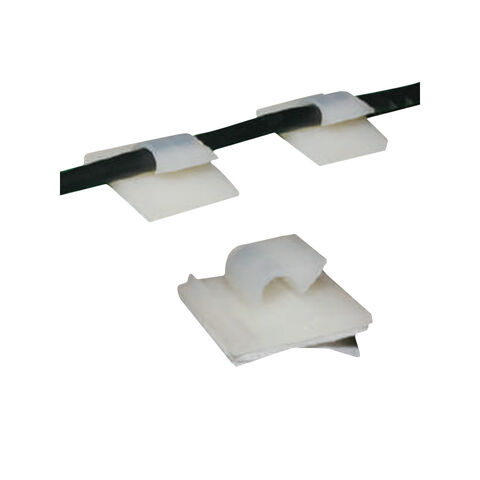 Clipes de suporte de cabo pretos, organizador de cabos adesivo para carregador, suporte de cabo para mesa de escritório, hotel, modelo FAW-1