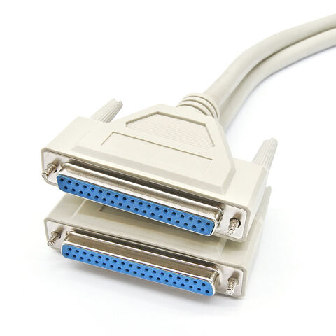 Benutzerdefiniertes Schwarz-Weiß D-SUB 37 Pin DB37 Stecker auf Stecker Serielles Verlängerungskabel für Maschine