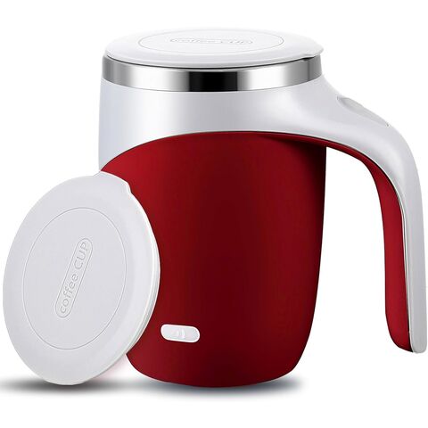 Selbstrührender Kaffeebecher Großpackung, Mischbecher 400ml, Automatischer Edelstahl Reisebecher, Geschenk für Männer, Frauen, Vatertagsgeschenk