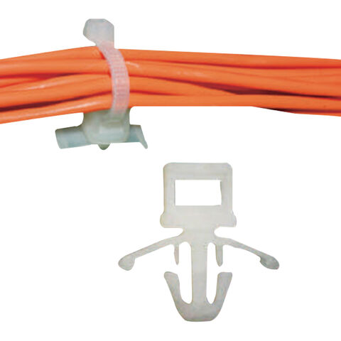 حامل رباط كابل بزر بلاستيكي، نايلون PA66 أبيض - مورد موثوق for sale at factory direct price